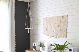 Using diy indoor hanging planters is a great way of displaying indoor plants, as they become more of a feature piece in a room as opposed to a simple pot sitting on a side table. Hanging Plant Shelf Diy A Beautiful Mess