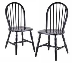 Great savings & free delivery / collection on many items. Winsome Wood Assembled 36 Inch Windsor Chairs With Curved Legs Set Of 2 Black Finish Windsor Dining Chairs Solid Wood Dining Chairs Windsor Chair