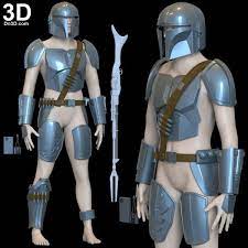 Mandalorian D23 Helmet By Do3d 3d Printable Model Print File Stl Cosplay Prop Beskar Chrome Armor Sensor Steel Mandalorian Cosplay Star Wars Prints Mandalorian