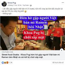 Khoa pug nói rằng nữ nhân viên phục vụ khó chịu với mình vì chị lại tưởng mình cấm người quay sau khi đoạn video đăng tải, nhiều người biết tiếng nhật đã chỉ trích khoa pug ngu dốt và bậy bạ. Bá»‹ Chá»‰ Trich Vá»¥ Coi ThÆ°á»ng Phá»¥ Ná»¯ Khoa Pug Pháº£n Bac Toi Khong Biáº¿t Vi Sao Há» Ghet Toi Co Thá»ƒ Do Toi Giau Va Ä'áº¹p Trai
