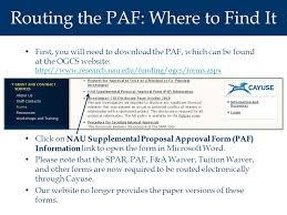 How To Electronically Route Forms In Cayuse Sponsored Project Action Request Spar Form Supplemental Proposal Approval Form Paf Tuition Fee Waiver Ppt Download