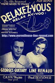 Line renaud is the author of et mes secrets aussi (4.20 avg rating, 5 ratings, 0 reviews, published 2013), une drôle d'histoire (3.00 avg rating, 1 ratin. Partitions Relaxez Vous Relax Ay Voo Merveilleuse Line Renaud By Vincent