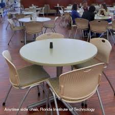 Anytime Upholstered Seat Stacking Chair With Arms And Casters Cafe Chairs Chair Seating