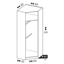 In geotechnical engineering, a caisson is a watertight retaining structure used, for example, to work on the foundations of a bridge pier, for the construction of a concrete dam, or for the repair of ships. Caisson D Angle Spaceo Home 240 X 89 X 89 Cm Blanc Caisson Penderie D Angle Penderie Entree