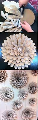 Get inspired by these 50 small but mighty decorating tips and try them yourself. 12 Awesome Wall Decor Ideas To Make Up Your Home Diy Blog New Decorating Ideas Diy Old Books Old Book Crafts Paper Flowers