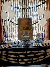 Birthday Party Ideas For 17 Year Old Boy Boss Baby Birthday Party Ideas Photo 1 Of 17 Baby Birthday Decorations Baby Birthday Themes Baby Birthday