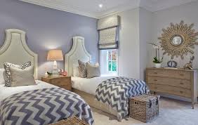 At alibaba.com and grab these products within your budget and requirements both. Twin Beds With Gray Chevron Throw Blankets Contemporary Bedroom