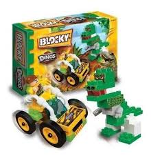 SET DE BLOQUES BLOCKY DINOSAURIOS 65PZ