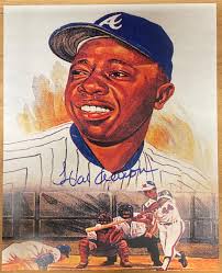 Hank Bird MLB Handsignierte Illustration 8 "x 10" w