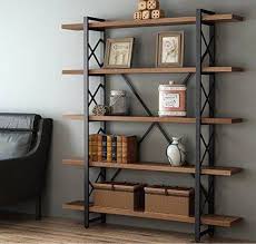 Iron Wood Bookcase Etsy In 2020 Modern Industrial Furniture Industrial Design Furniture Industrial Furniture