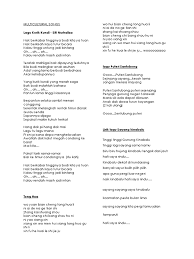Lirik Lagu Kebudayaan