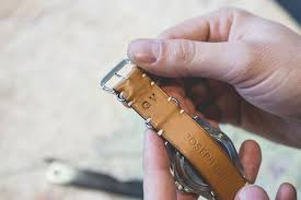 Bracelet De Montre Nato En Cuir Made In France Leather Watch Strap Watch Bands Vintage Watches