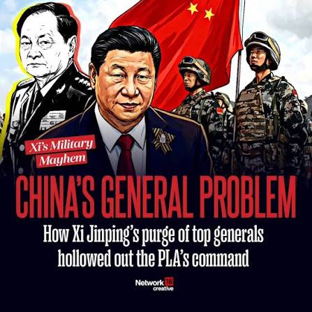 FPCreatives: China's President Xi Jinping has purged almost the entire top  tier of China's military forces in recent year, with the latest being  General Zhang, long regarded as China's most senior co