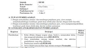 Sedangkan dengan mengikuti model format rpp 1 lembar sesuai surat edaran kemendikbud no 14 tahun 2019, maka hanya membutuhkan selembar. Rpp 1 Lembar Pjok Kelas 1 Sd Mi Antapedia Com