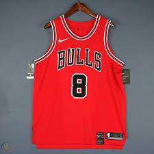 Goes for 30 points friday. Authentic Zach Lavine Bulls Nike Icon Jersey Men Size 52 Xl Michael Jordan 1920906492