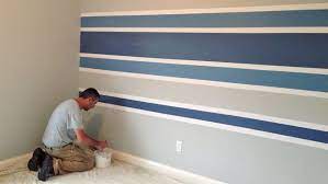 Painting stripes on a wall can add life to a lackluster decorating scheme, it can complement an existing scheme, and it can change the perspective of a room. Interior Design Ideas To Add Dimension Striped Walls Bedroom Bedroom Wall Paint Striped Walls Horizontal