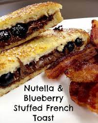 Weekend Breakfast Nutella Blueberry Stuffed French Toast Best Nutella Recipes Nutella Nutella Recipes