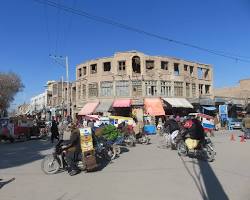 modern street scene in Herat