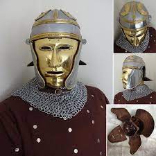 It was different from the m2 in various ways, most importantly its bails (chinstrap hinges). Roman Cavalry Helmet With Face Mask
