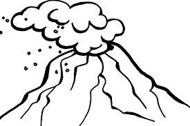 Top 10 volcano coloring pages for kids: Kid Volcano Easy Drawing Novocom Top