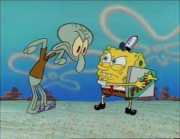Krusty Krab Pizza Glares Spongebob Drawings Cute Cartoon Wallpapers Spongebob Painting
