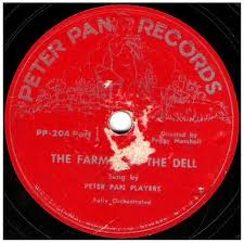 Peter Pan Players The Farmer In The Dell Peter Pan Records Pp 204 205 Single 7 Vinyl 1955 Records Vinyl Peter Pan