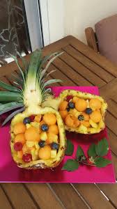 Salade De Fruits Melon Ananas Et Fruits Rouges Salade De Fruits Fruits Ananas