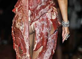 Lady gaga left the world stunned with a dress made of beef at the vmas in 2010credit: Yes Lady Gaga S Meat Dress Was Made Of Real Meat Ministry Of Gossip Los Angeles Times