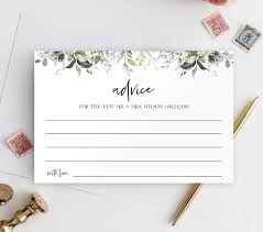 Wedding Advice Card Template Well Wishes Printable Editable Etsy Marriage Advice Cards Advice Cards Wedding Advice Cards