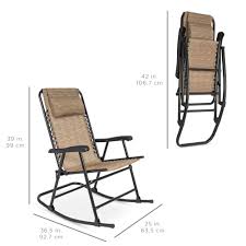 The ukeacn zero gravity folding rocking chair is another zero gravity rocking chair that will definitely stand out on your backyard or patio. Best Choice Products Foldable Zero Gravity Rocking Patio Recliner Chair Beige Walmart Com Walmart Com