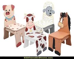 Happy Farm Animals Kids Wooden Chairs Jpg 600 486 Farm Room Kids Kids Wooden Chair Kids Chairs