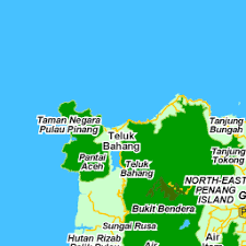 Peta daerah siri my90001r bagi negeri pulau pinang. Penang Map Street Map Of Penang Malaysia