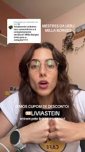Respondendo a @Juju 🦋 CUPOM "LIVIASTEIN" 💖💖💖💖 #enem #uerj #redacao  #medicina #vestibular
