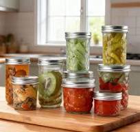 650ml Glass Jars - Durable Storage for Food & Beverages
