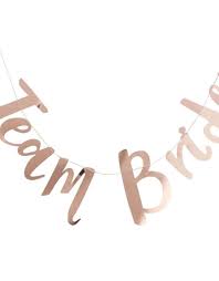 Team Bride Rose Gold Banner 5ft The Ultimate Party And Rental Store