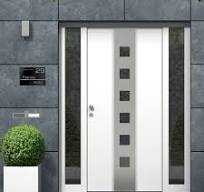 Graviers Design Numero civico personalizzabile in vetro acrilico + acciaio  inox V2A 215 x 150 mm Nero, Resistente alle intemperie, Antiruggine, Targa  ...