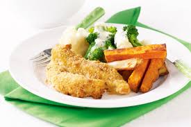 Crumbed Fish Fingers And Vegetable Chips Recipe Vegetable Chips Vegetable Chips Recipe Fish And Chips