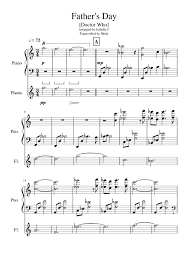 There are times when we lack words to express our love. Doctor Who Father S Day Sheet Music For Piano Flute Solo Musescore Com
