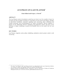 pdf an update on last planner1