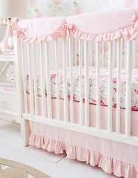 Solid colors for crib or cradle bedding set is made with silk. Girl Baby Bedding Sets Blush Pink Crib Bedding Pink Crib Baby Bedding Sets