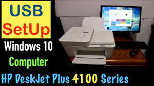 The printer had an average cost per page of less than 10 cents. Hp Deskjet 4100 Usb Setup Windows 10 Youtube