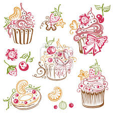 Hallo was kann man zum geburtstag backen außer kuchen und muffins. Geburtstag Kaffee Kuchen Muffins Vektor Set Leinwandbilder Bilder Donut Muffin Keks Myloview De