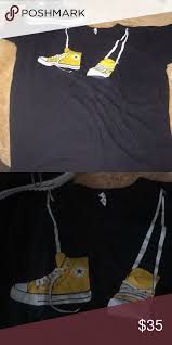 Black And Yellow Converse Shirt Converse T Shirt Vintage Converse T Shirt Clothes Design Converse