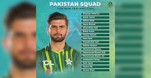 Pakistan name 17-member squad for New Zealand T20I series