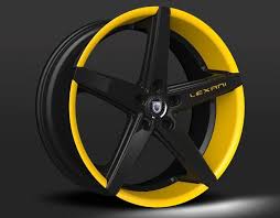 Black And Yellow Car Paint Custom Yellow And Black Finish Rims For Cars Custom Wheels Cars Wheel Rims