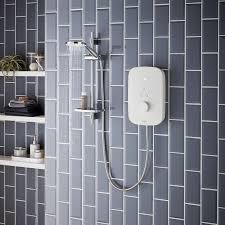 Bristan Sol Electric Shower Sol85 W 8 5kw White Shower Valve Electric Showers Shower
