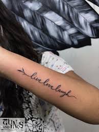 The One In Front Of The Gun Lives Forever Tattoo Gunsandinks Google Local In 2020