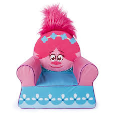 Now You Can Snuggle Up With The Trolls Character Poppy Themed Comfy Chair For Toddlers From Marshmallow Dreamworks Trolls Poppy Comfy Chairs Dreamworks Trolls
