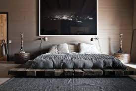 Elegant men's bedroom with wood paneling. Bedroom Design For Guys