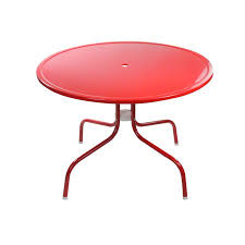 Buy unbranded kitchen metal tables and get the best deals at the lowest prices on ebay! 39 25 Inch Outdoor Retro Metal Tulip Dining Table Red Walmart Canada